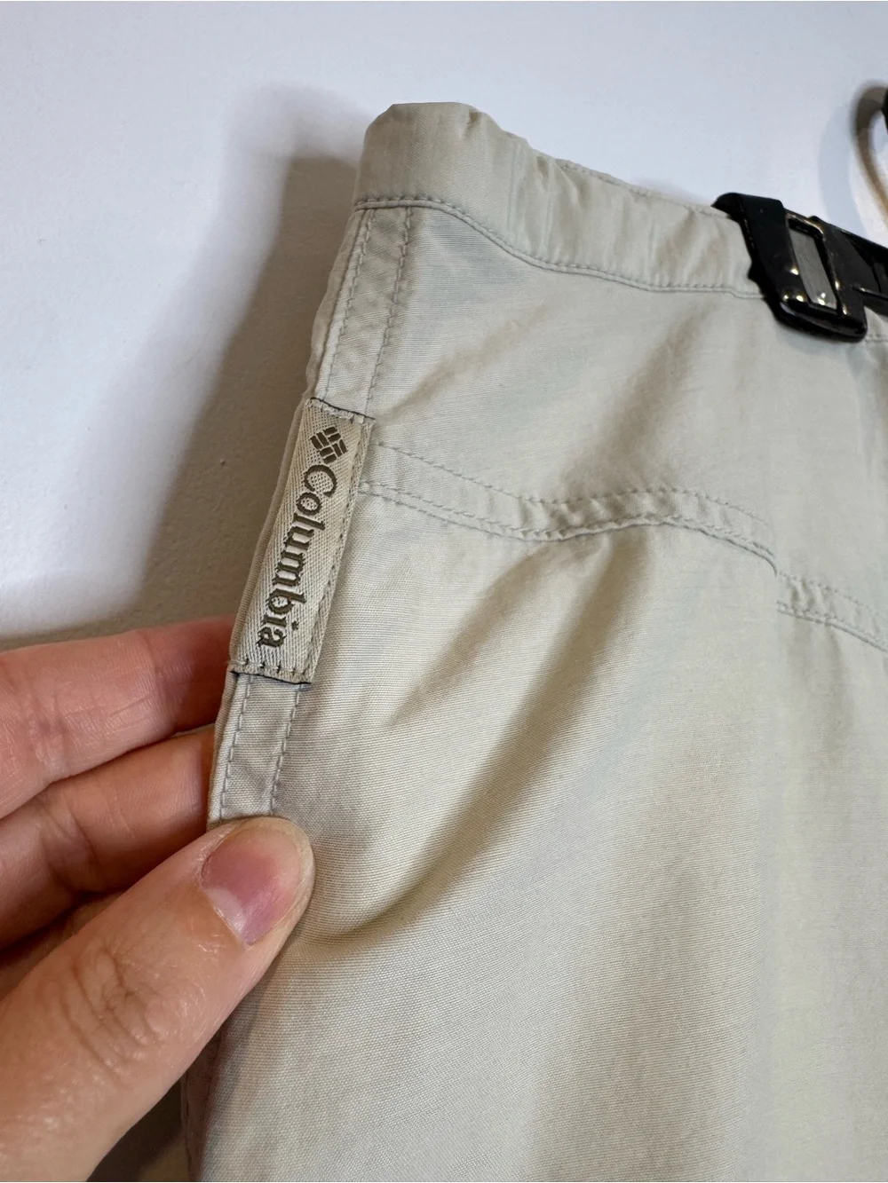 Vintage Utility Cargo Midi Skirt Beige Gorpcore Hiking Outdoor Minimalist Pocket - Picture 7 of 8